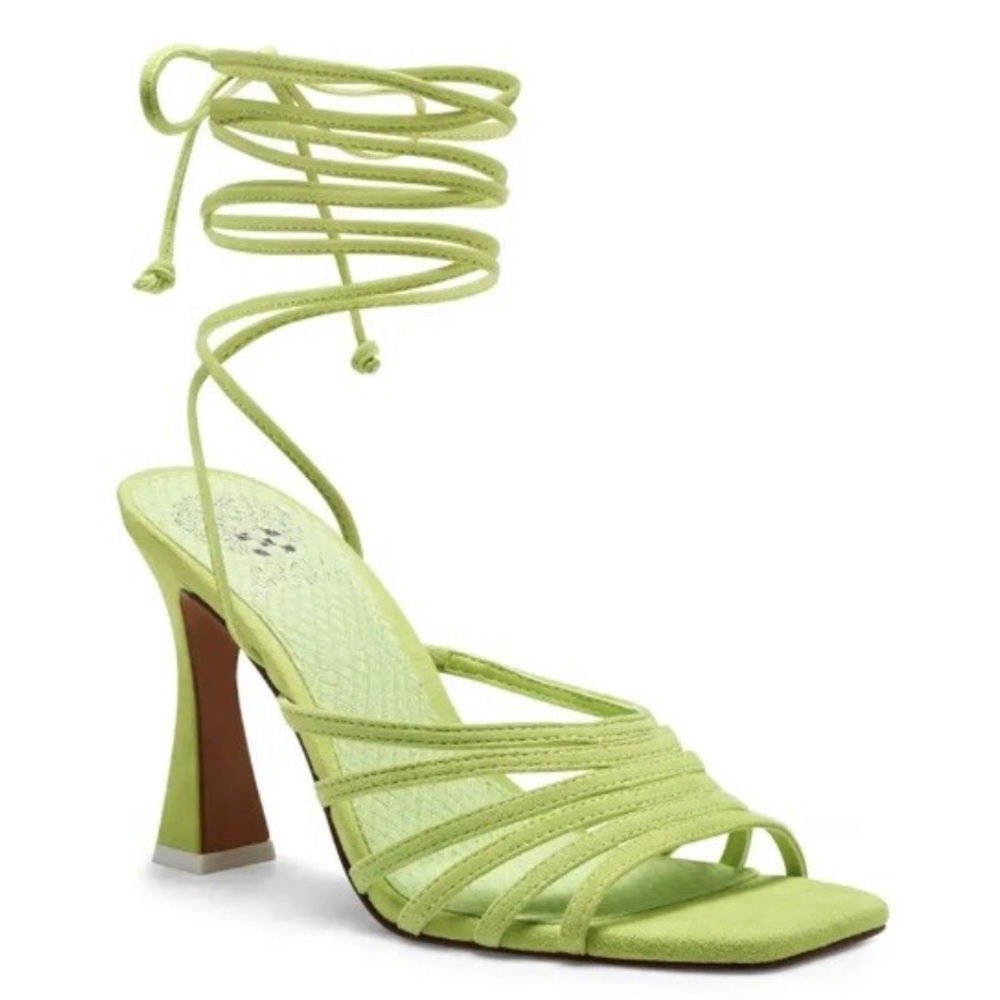 Vince Camuto Roselian Lime Lace-Up Sandals